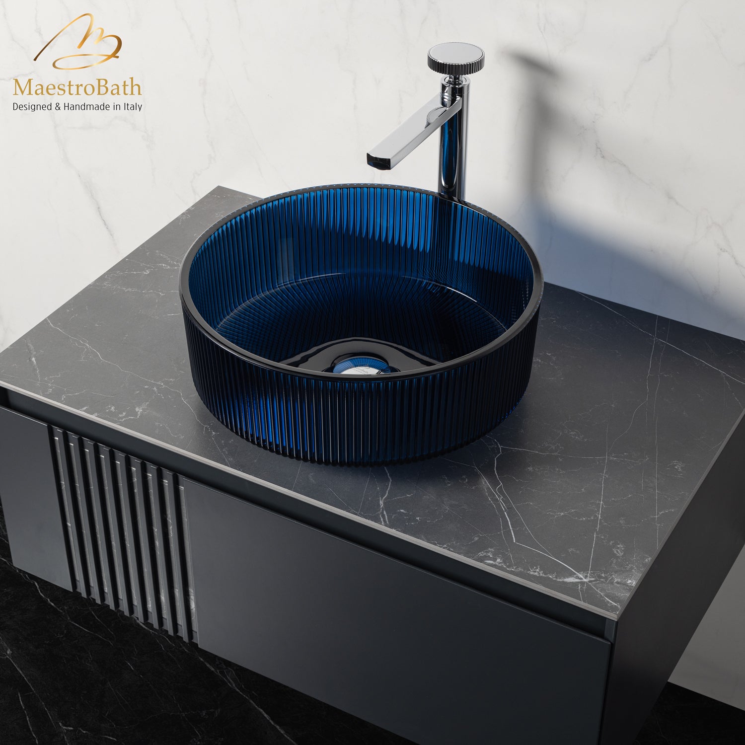 Bella Vita Luxury Vessel Sink #Color_Blue