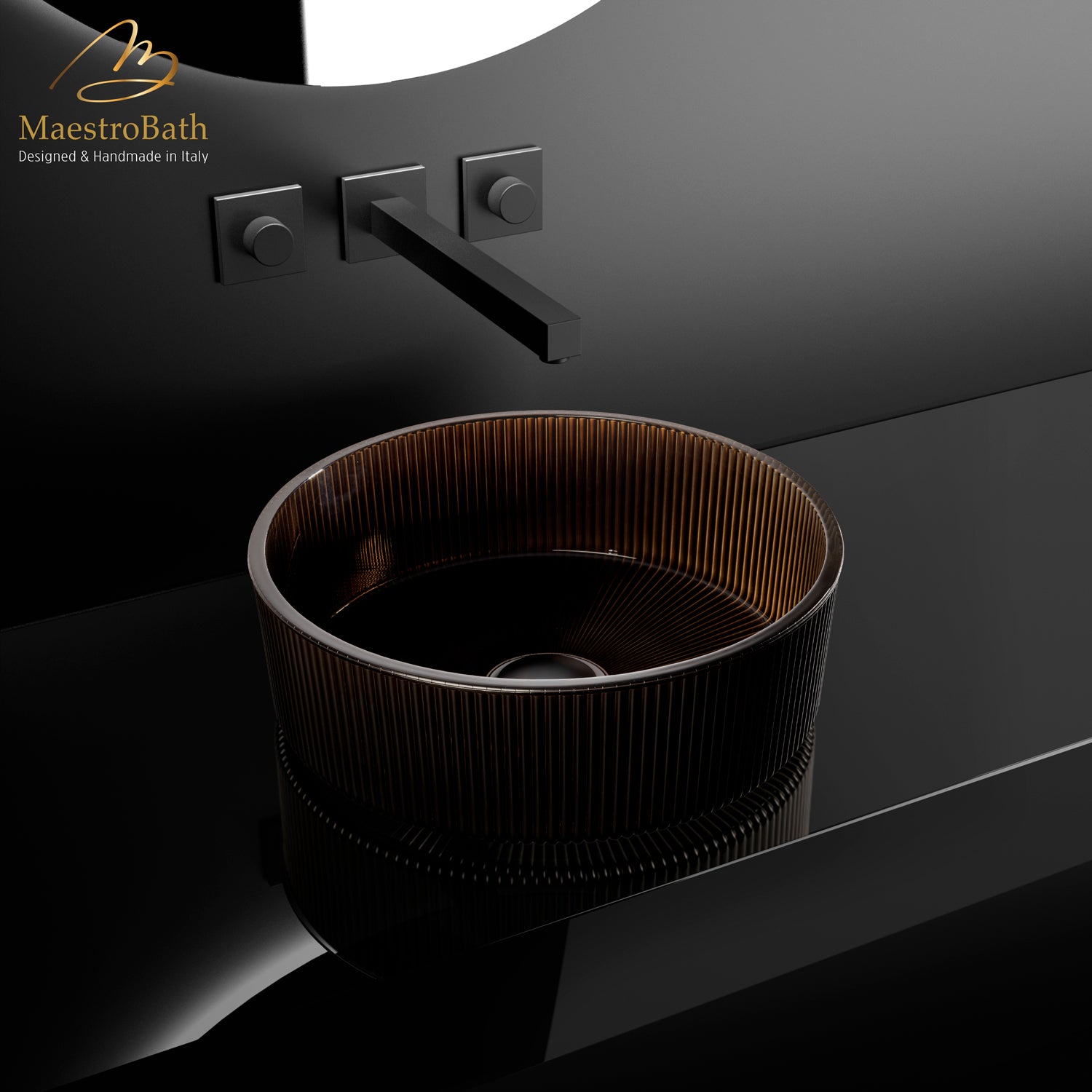 Bella Vita Luxury Vessel Sink #Color_Brown