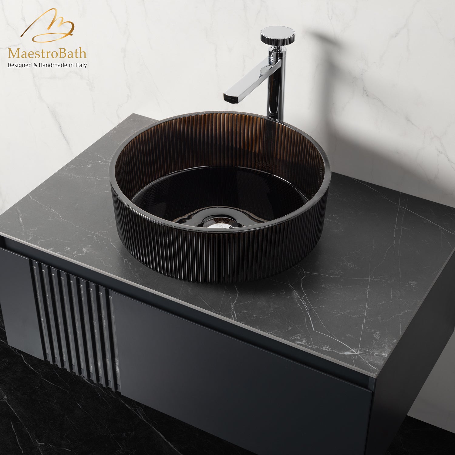 Bella Vita Luxury Vessel Sink #Color_Brown