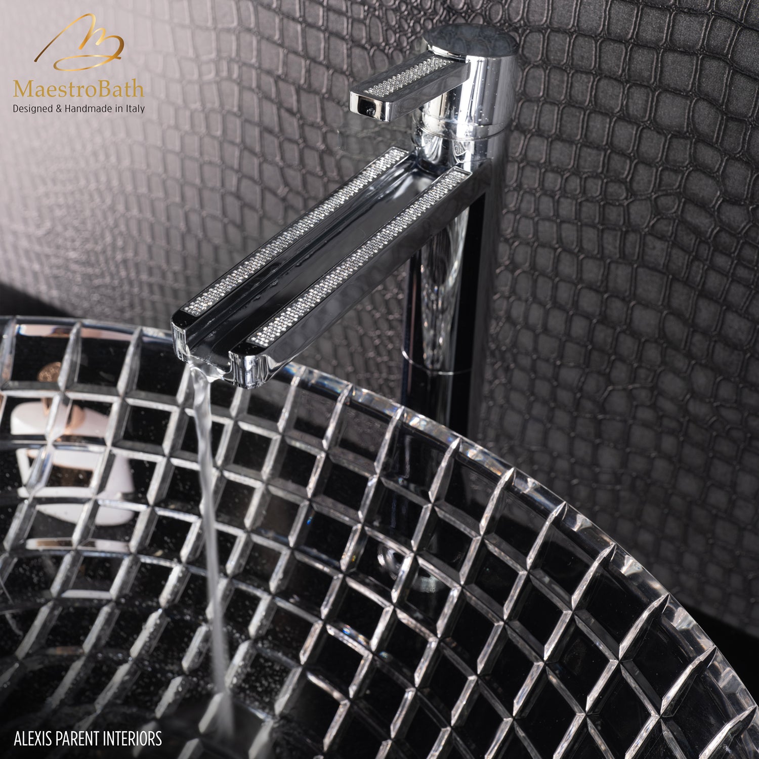 Swarovski Crystal Bathroom Faucet | Polished Chrome #color_polished chrome