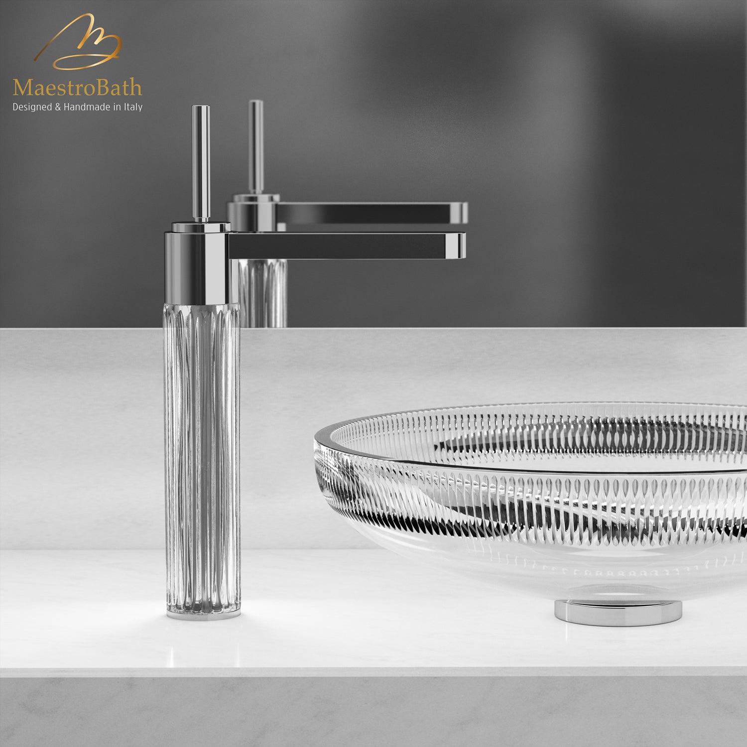 Clivia XL Luxury Bathroom Faucet #color_polished chrome