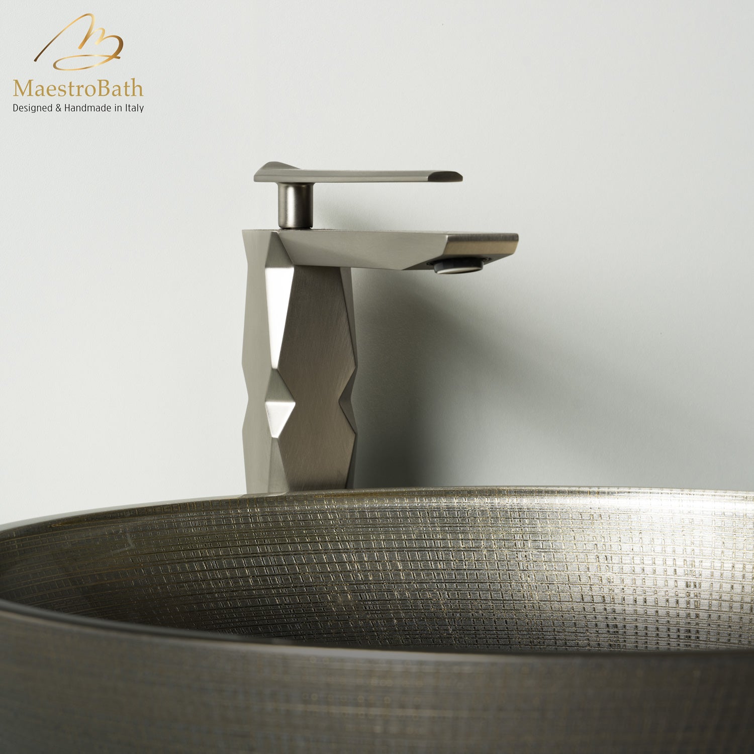 Ikon Brushed Nickel Luxury Vessel Sink Faucet #color_brushed nickel