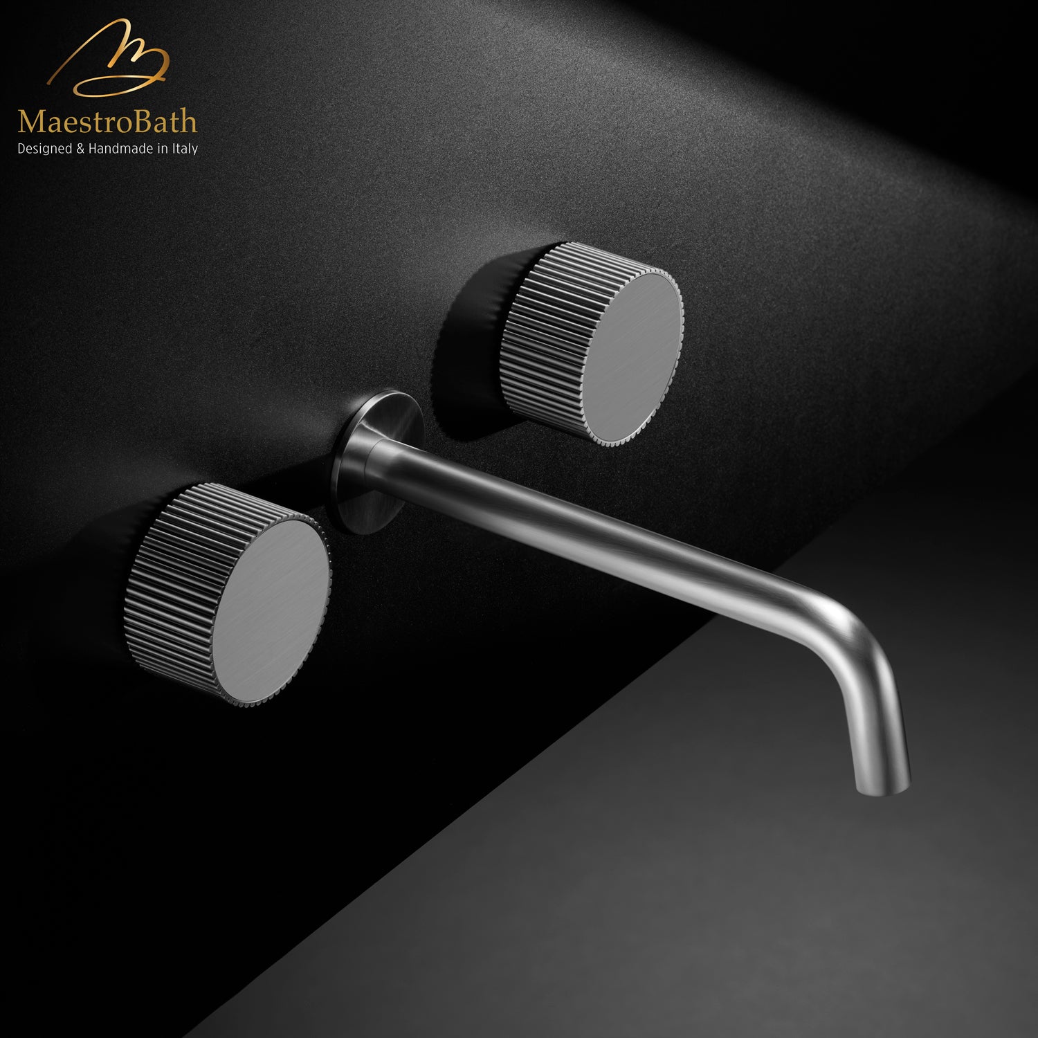 Preziosa Luxury Wall-mount Bathroom Faucet #color_Chrome