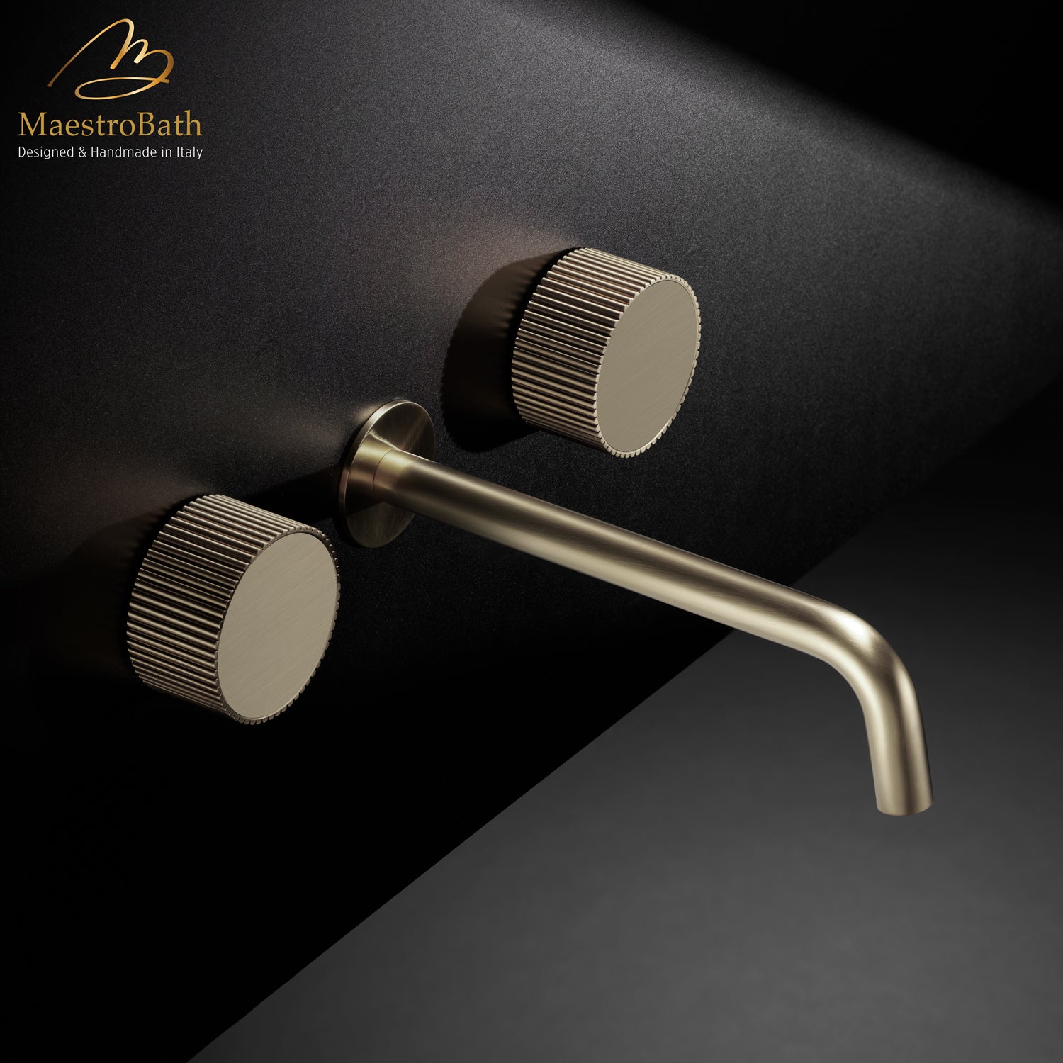 Preziosa Luxury Wall-mount Bathroom Faucet #color_Matt Nickel