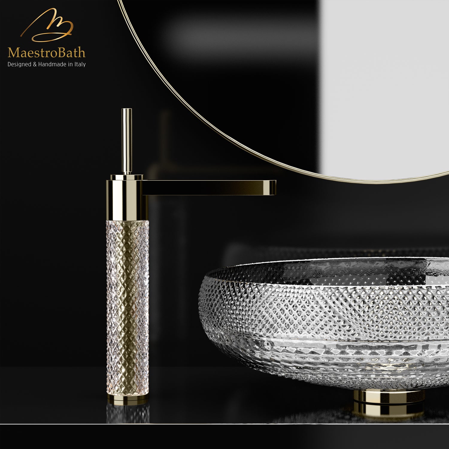 Ramada XL Luxury Bathroom Faucet #color_polished gold