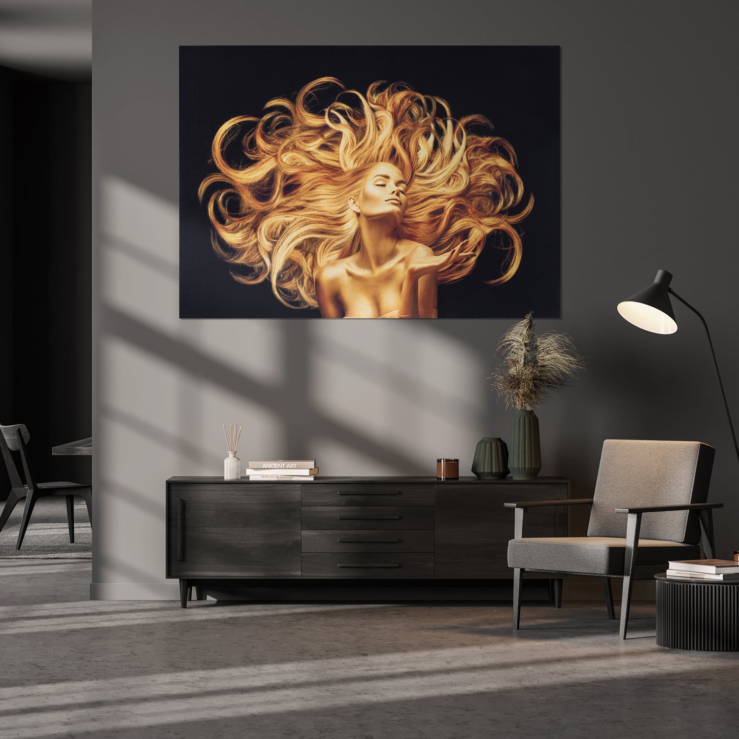 Signature Glam Wall Art Series - Crowned Flame