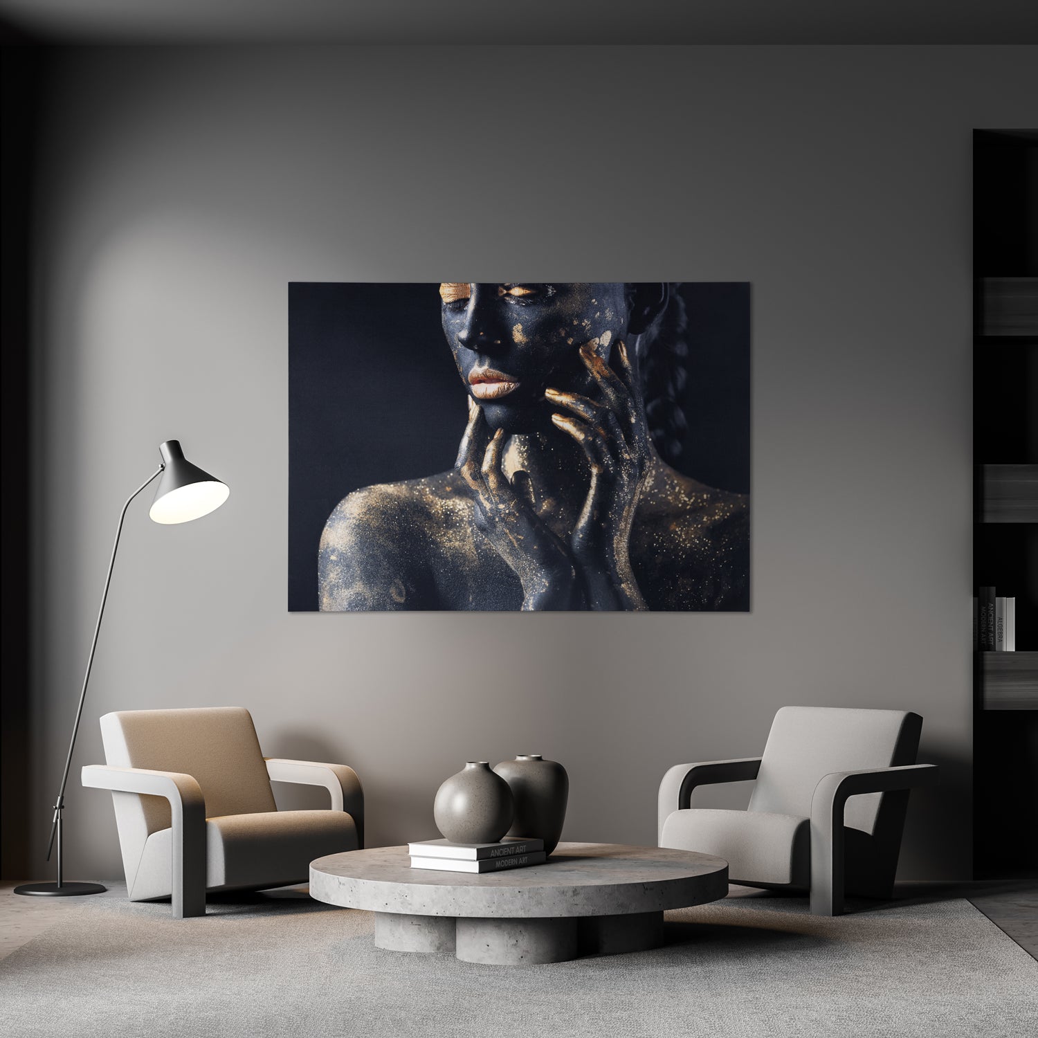 Signature Glam Wall Art Series - Golden Dust