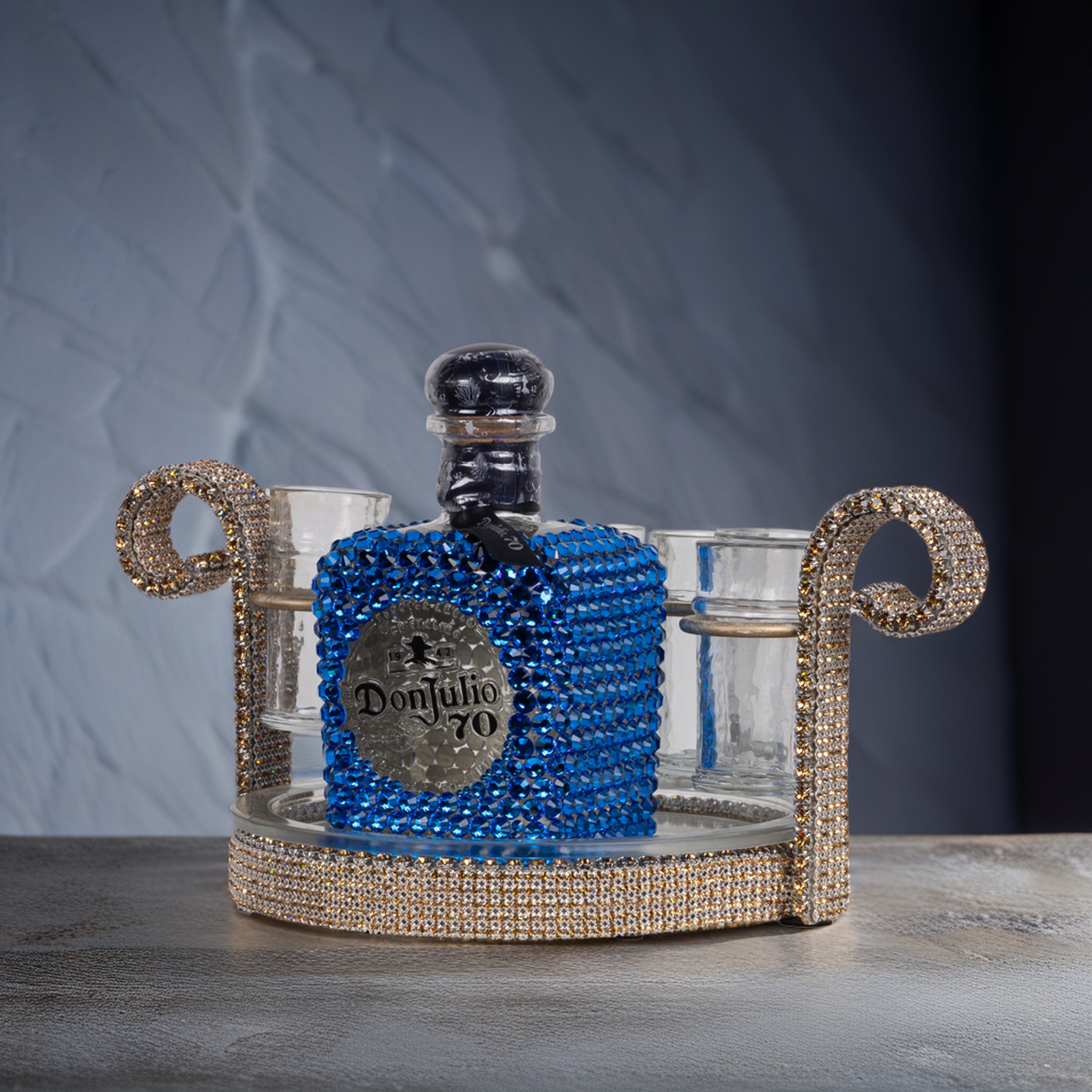 Don Julio 70 Luxe Display Set with Rhinestone Finish