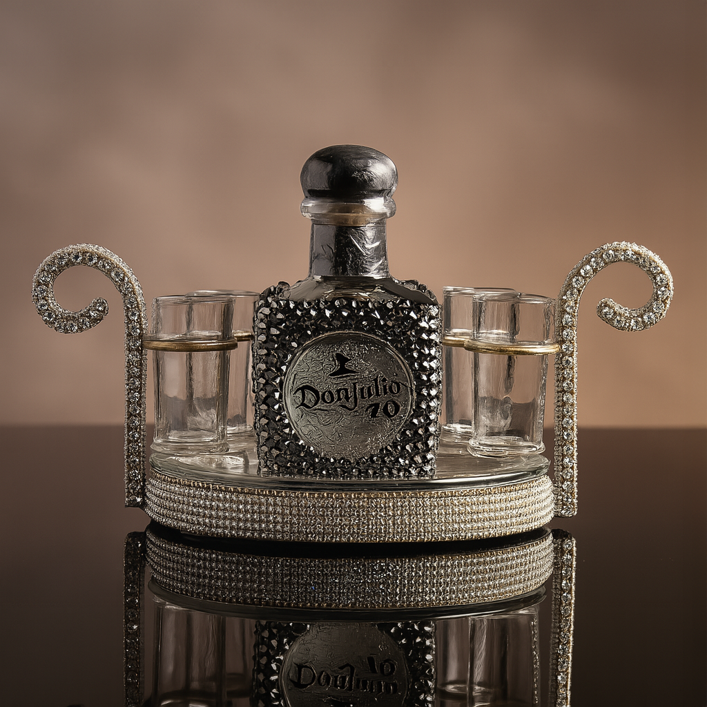 Don Julio 70 Luxe Display Set with Rhinestone Finish