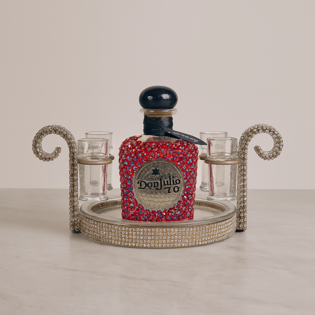 Don Julio 70 Luxe Display Set with Rhinestone Finish