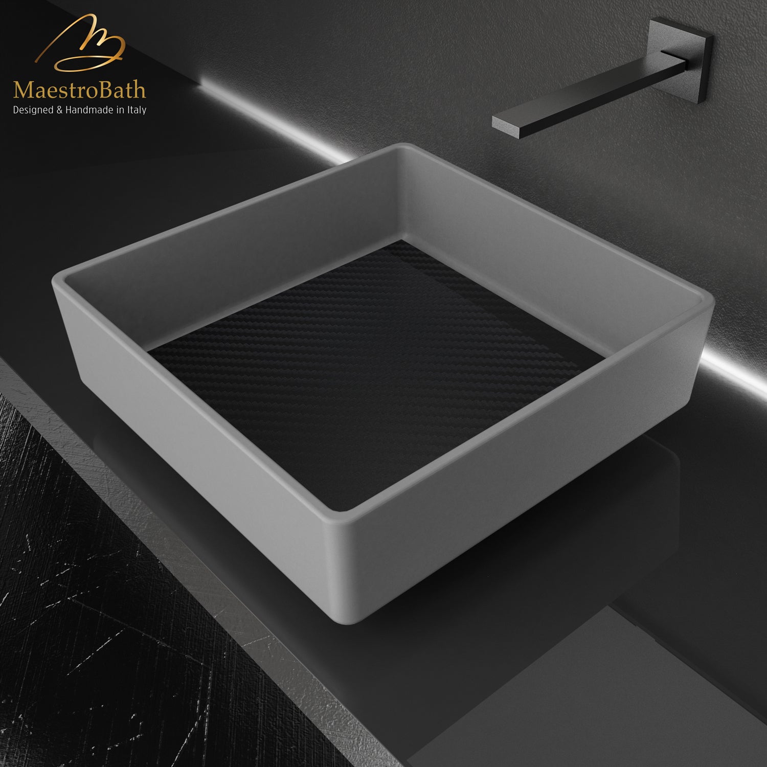 Carbon Tech by Tonino Lamborghini Vessel Sink #color_grey