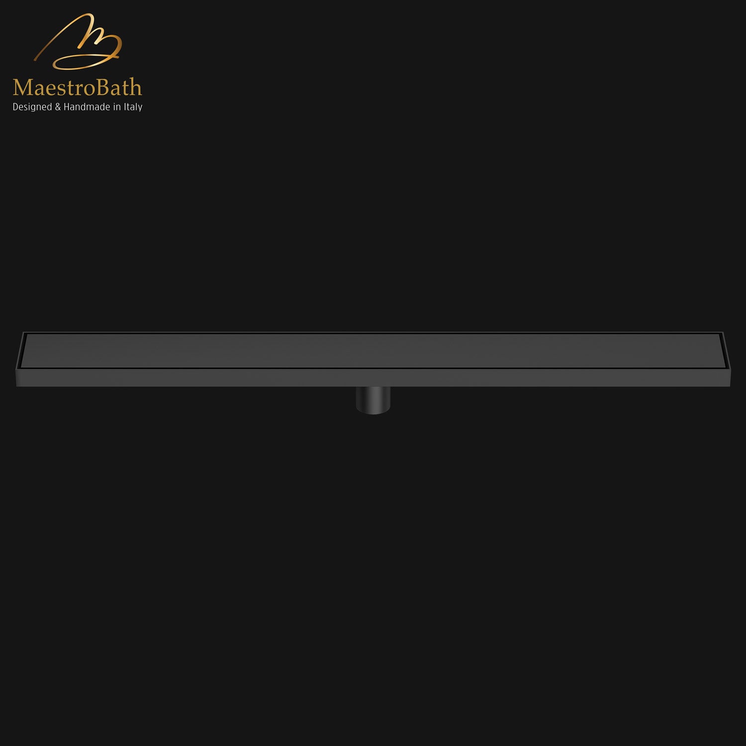 Modern Shower Linear Drain 915 | Matte Black