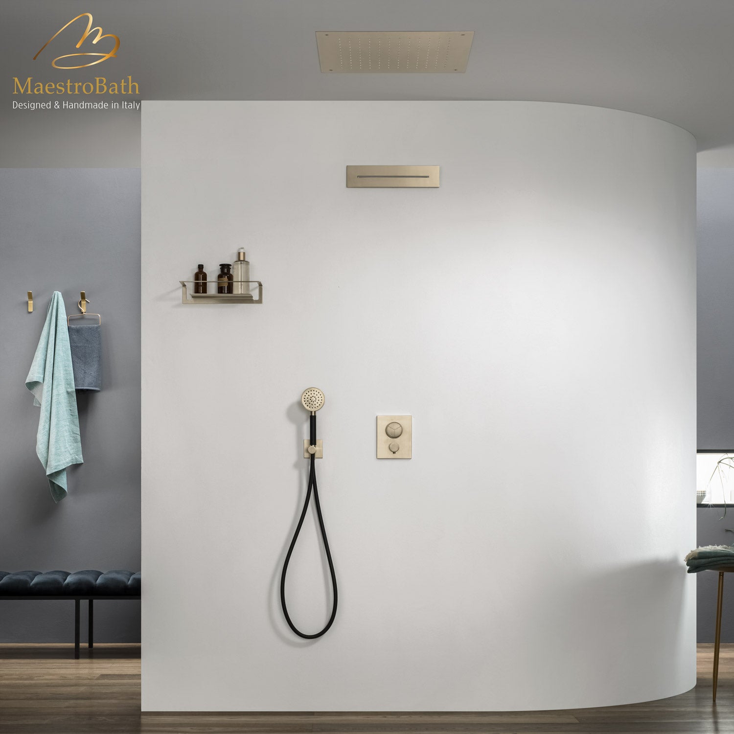 Flusso Complete Shower Set | Nickel