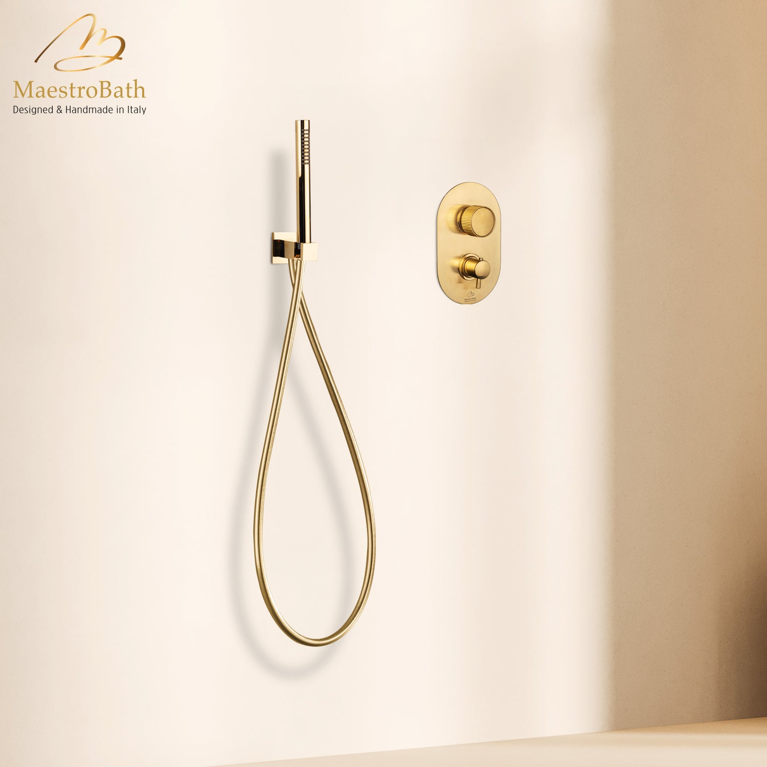 Primo Complete Shower Set #color_brushed gold