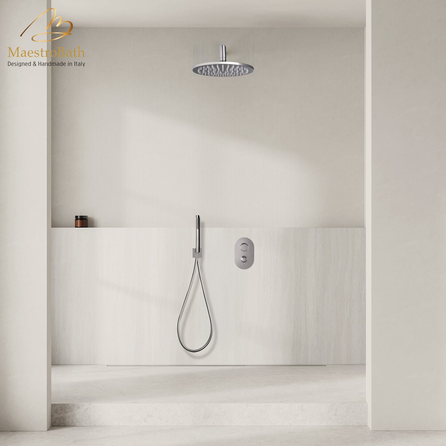 Primo Complete Shower Set #color_polished chrome