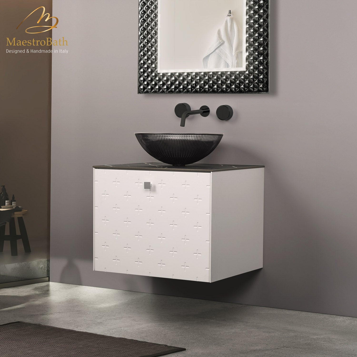 Modern Bathroom Vanity | White #Size_24"