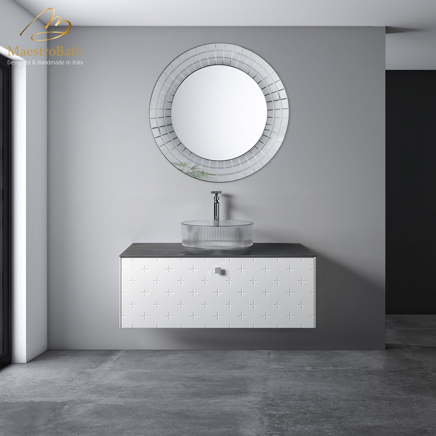 Modern Bathroom Vanity | White #Size_40"