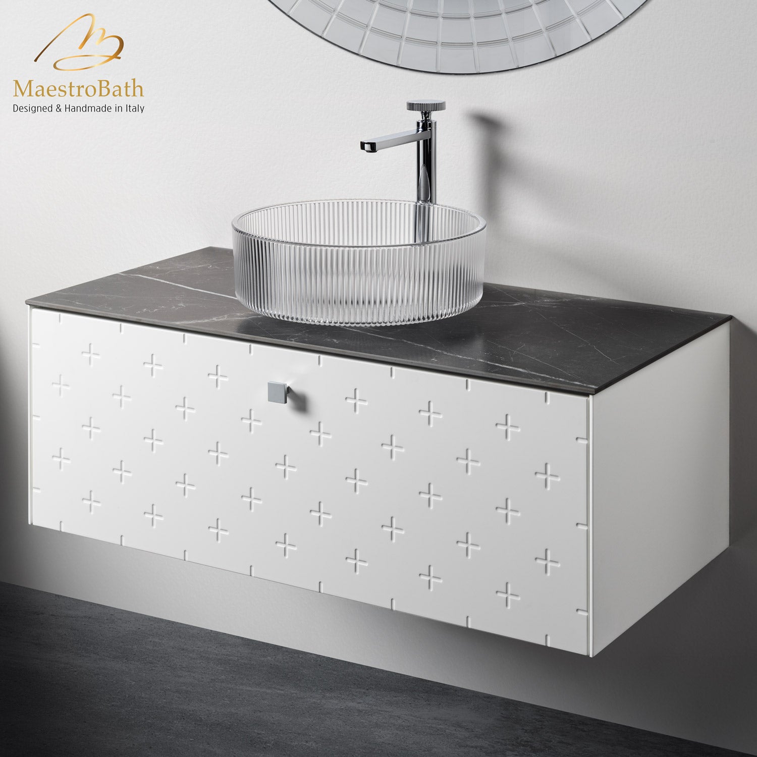 Modern Bathroom Vanity | White #Size_40"