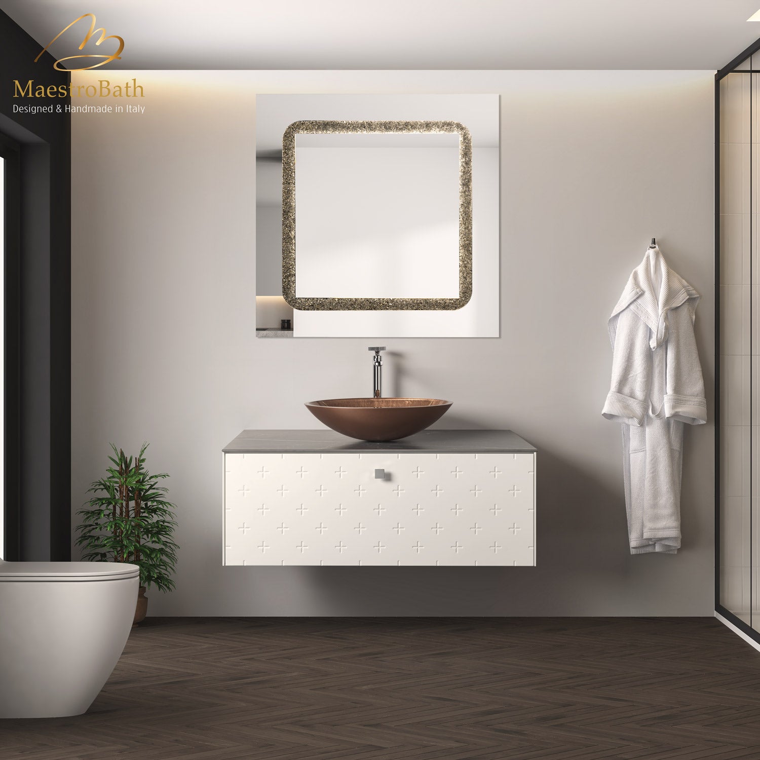 Modern Bathroom Vanity | White #Size_40"