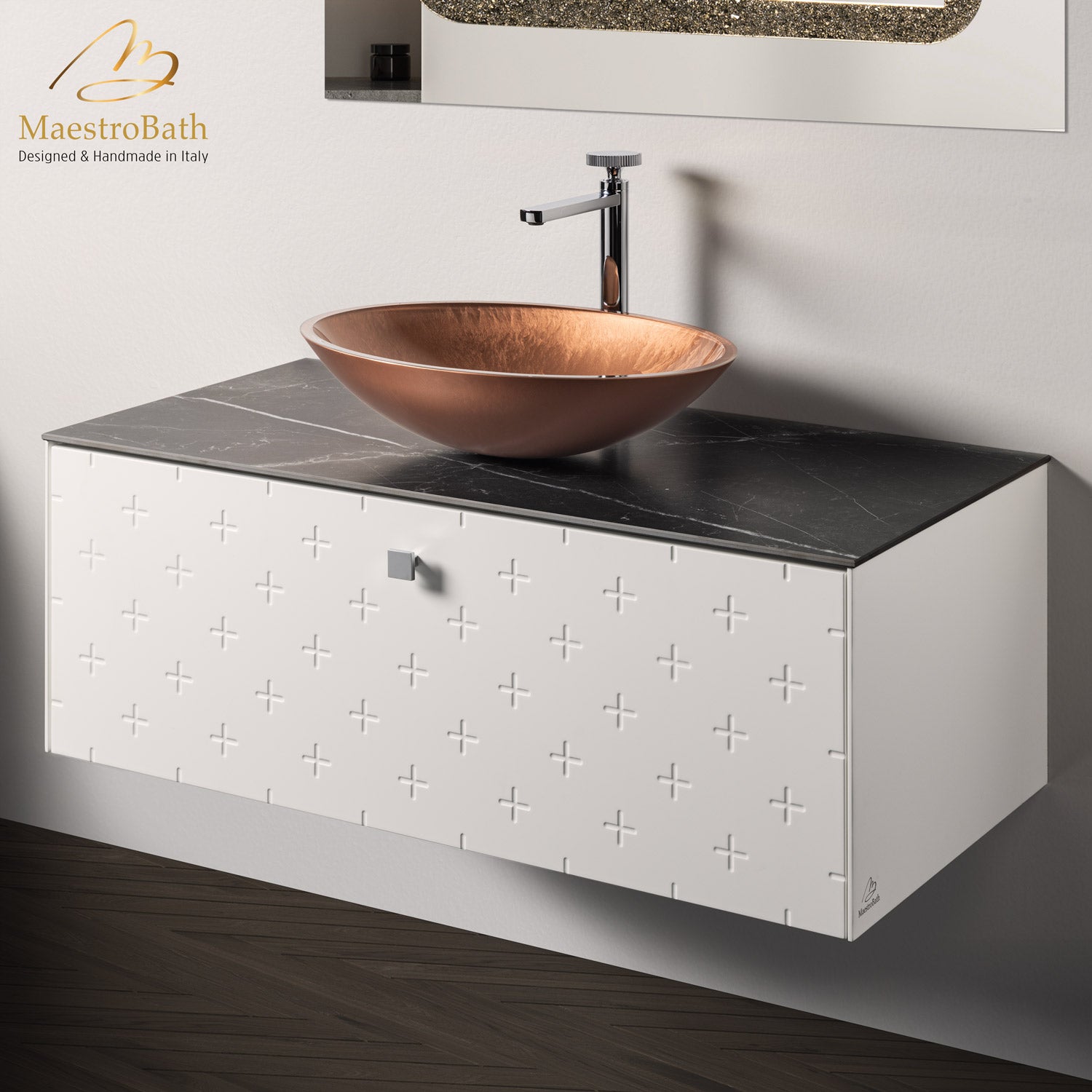 Modern Bathroom Vanity | White #Size_40"