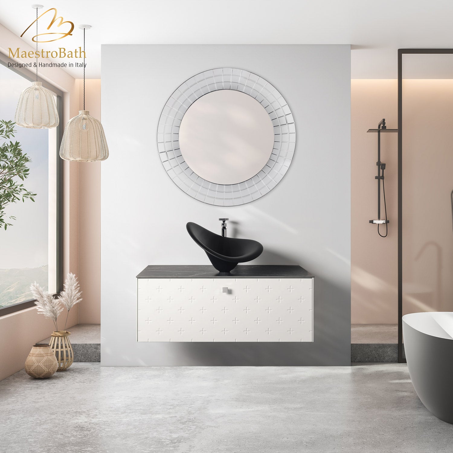 Modern Bathroom Vanity | White #Size_40"