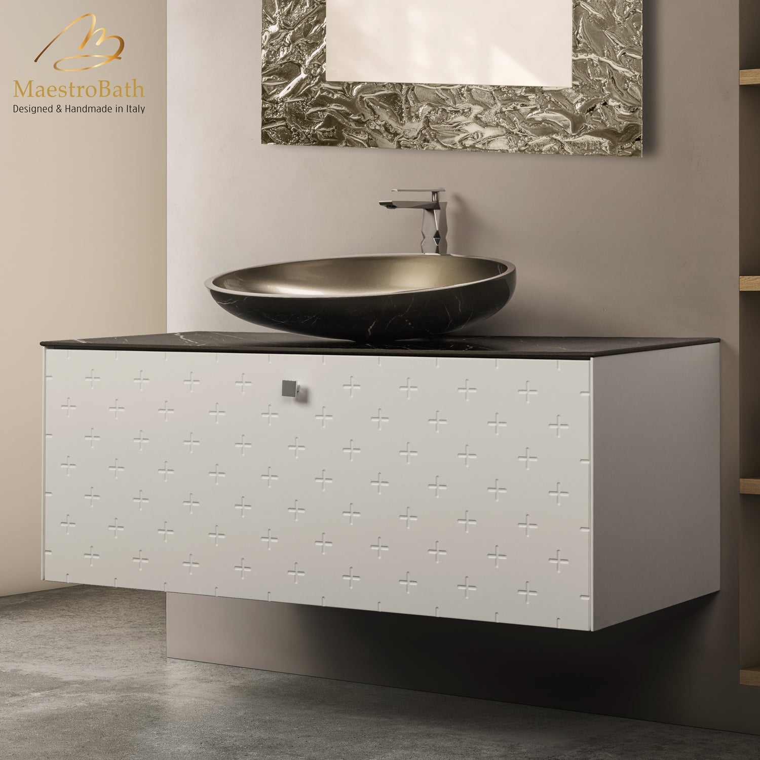 Modern Bathroom Vanity | White #Size_48"