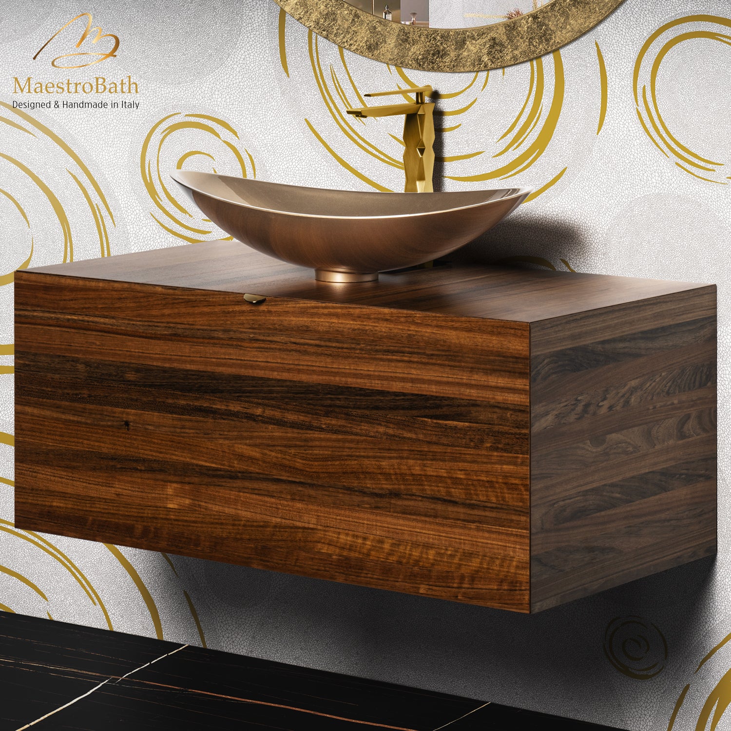 Dora Bathroom Vanity | Walnut #Size_40"