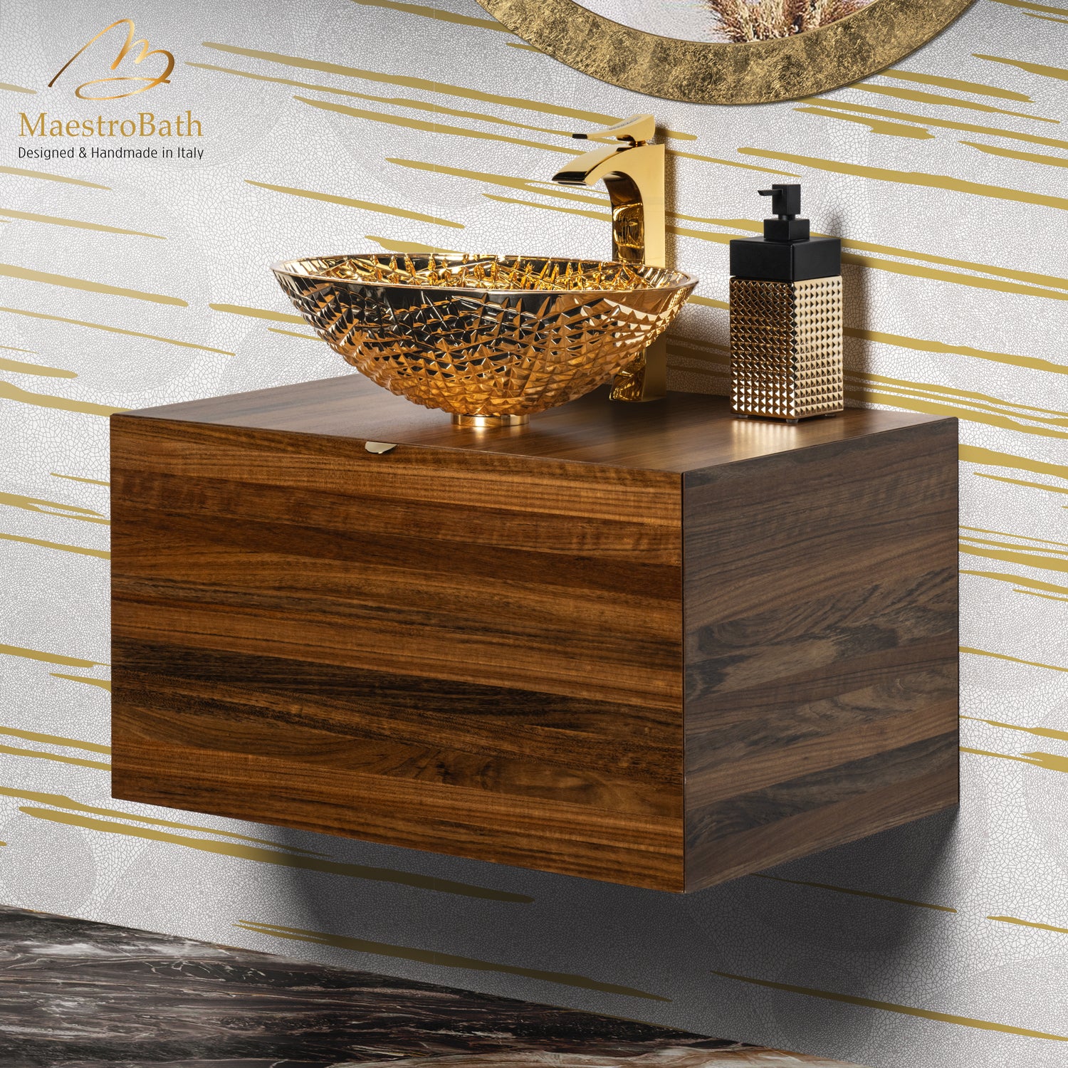 Dora Bathroom Vanity | Walnut #Size_30"