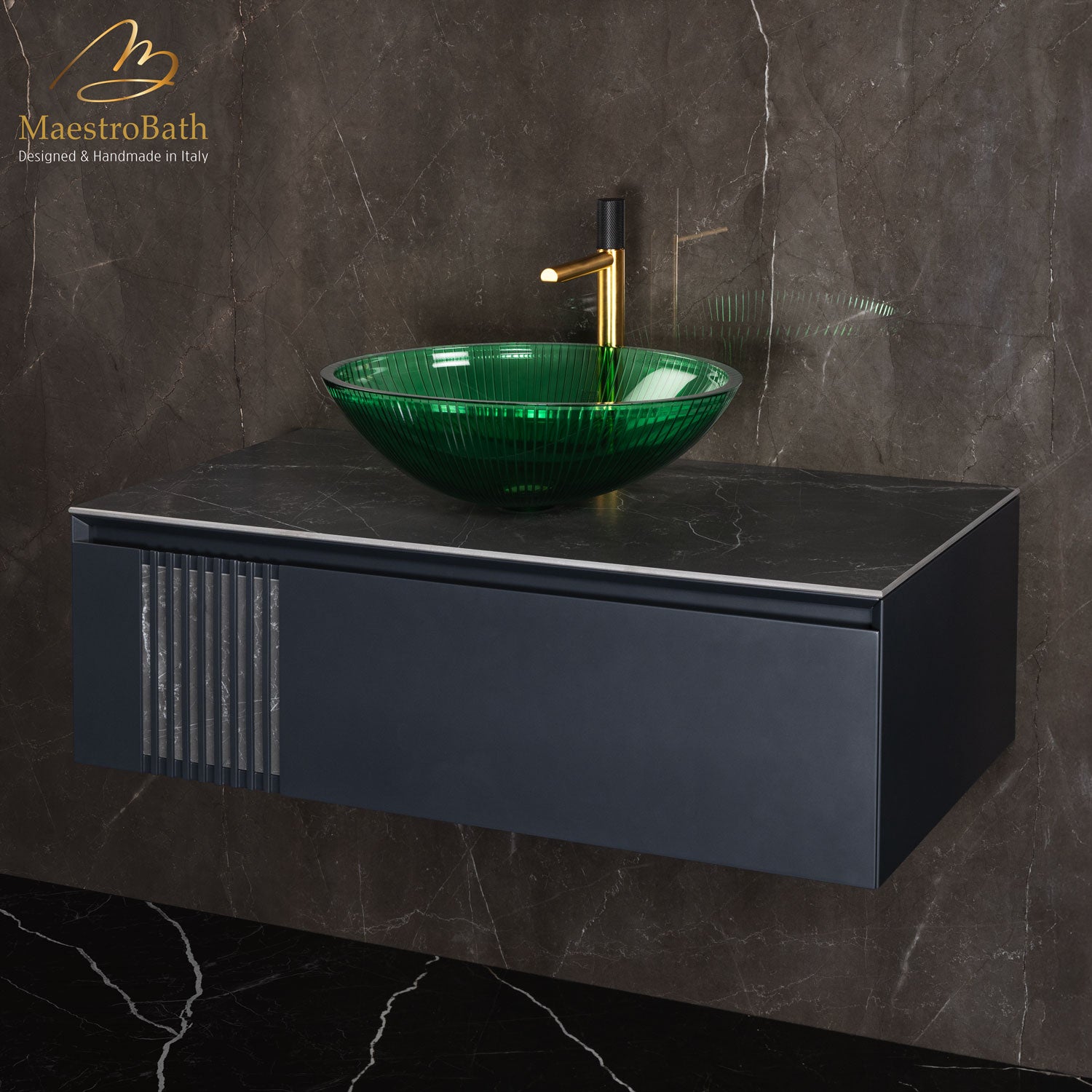 Plisse Luxury Oval Vessel Sink #color_green