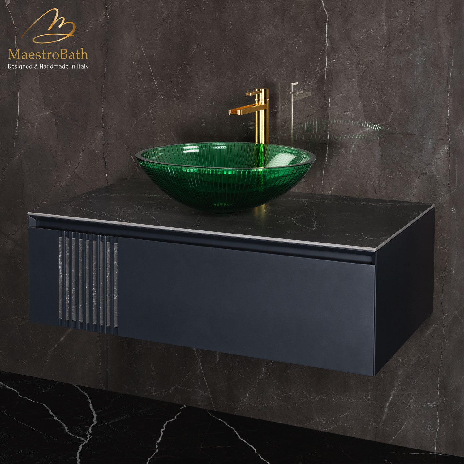 Plisse Luxury Oval Vessel Sink #color_green