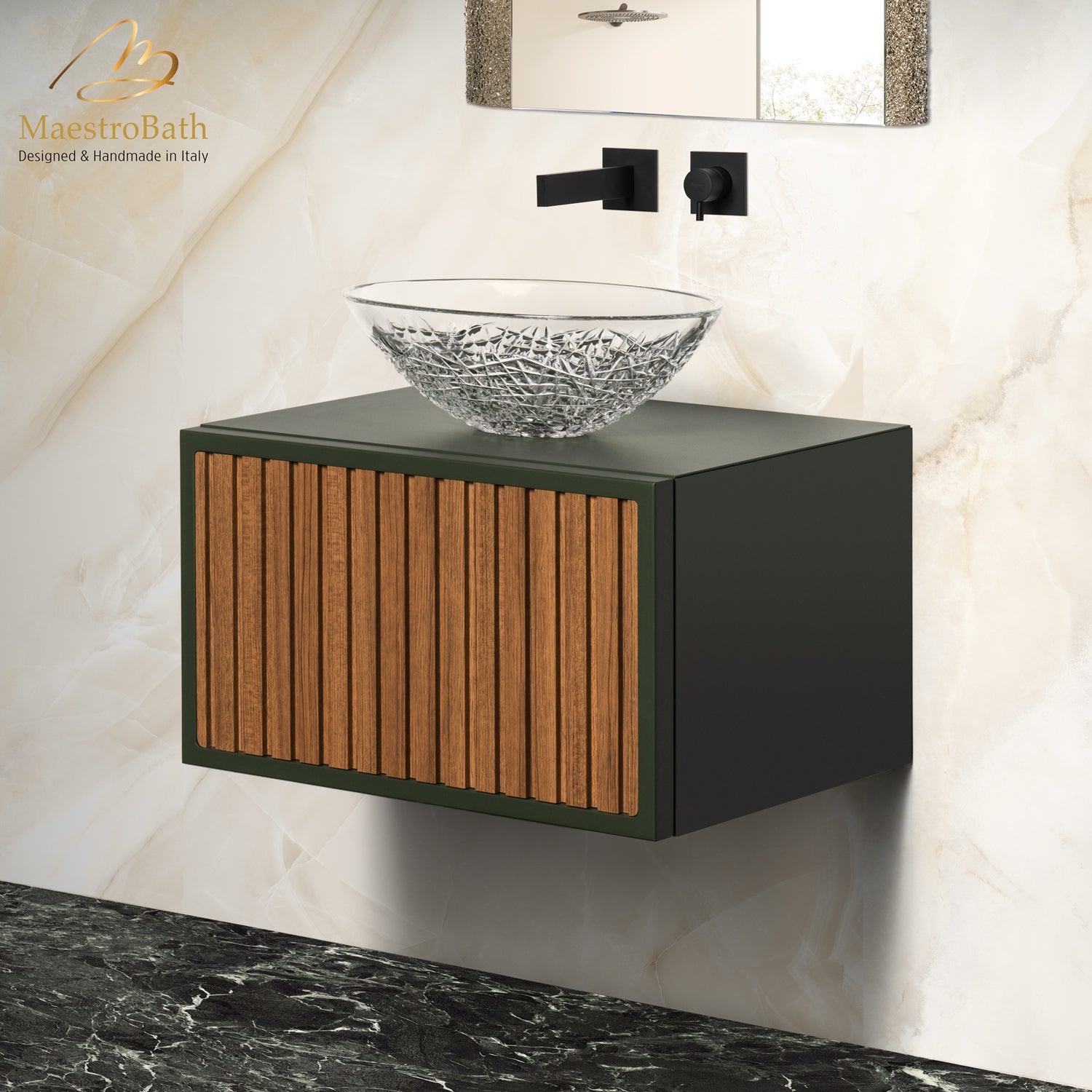 Orient 60 Bathroom Vanity | Olive Green #Size_24"