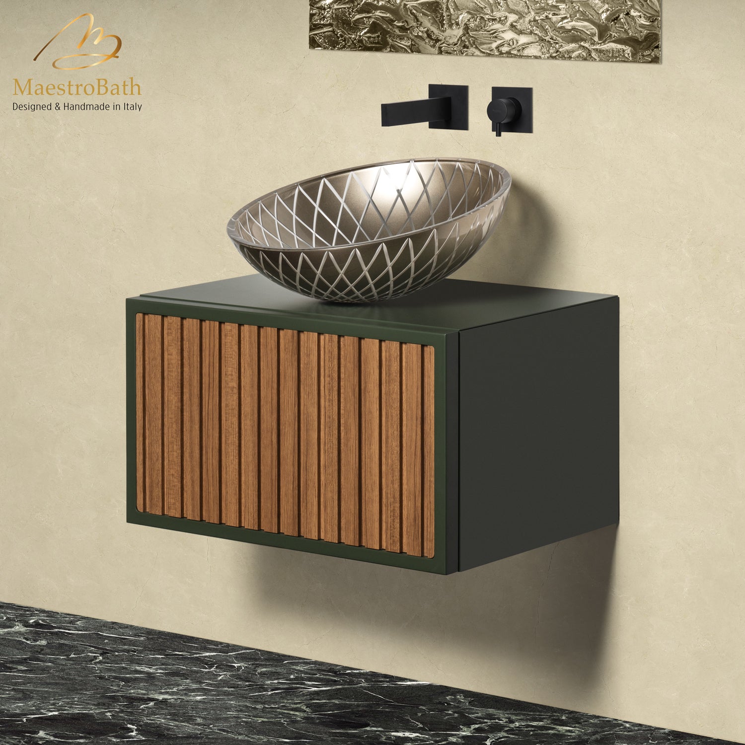 Orient 60 Bathroom Vanity | Olive Green #Size_24"