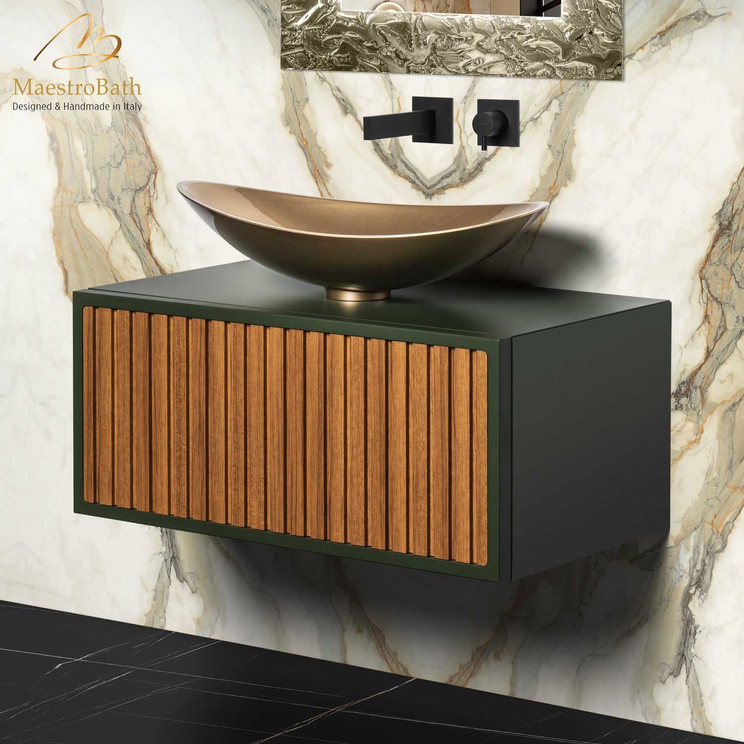 Orient 80 Bathroom Vanity | Olive Green #Size_31"