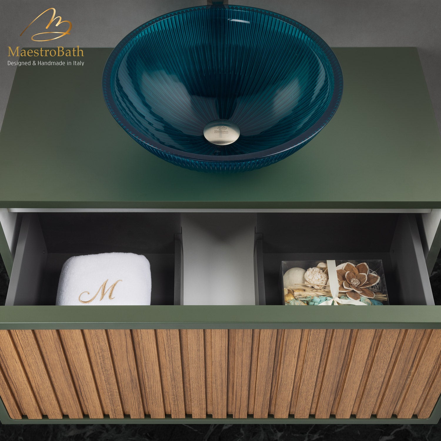 Orient 80 Bathroom Vanity | Olive Green #Size_31"