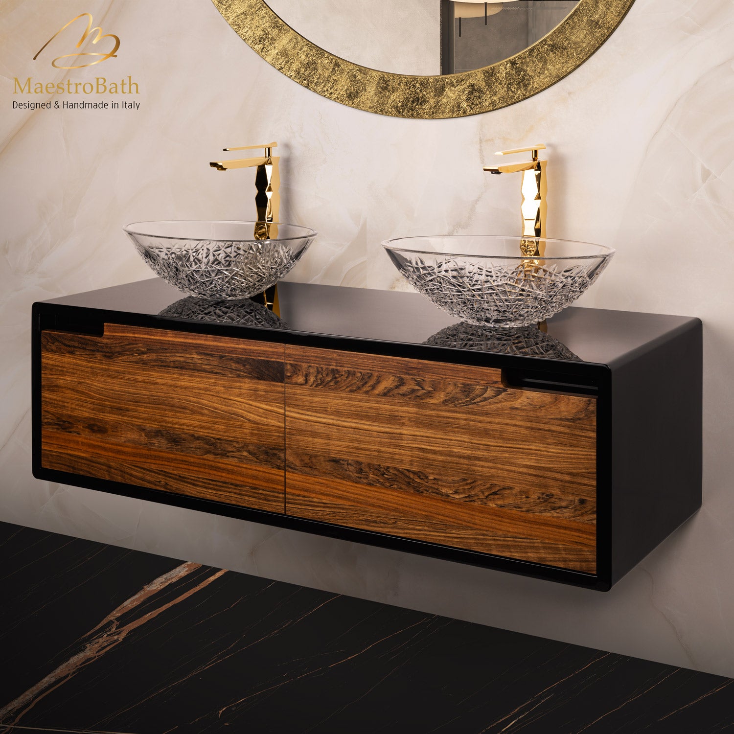 Noceto Bathroom Vanity | Walnut #Size_48"