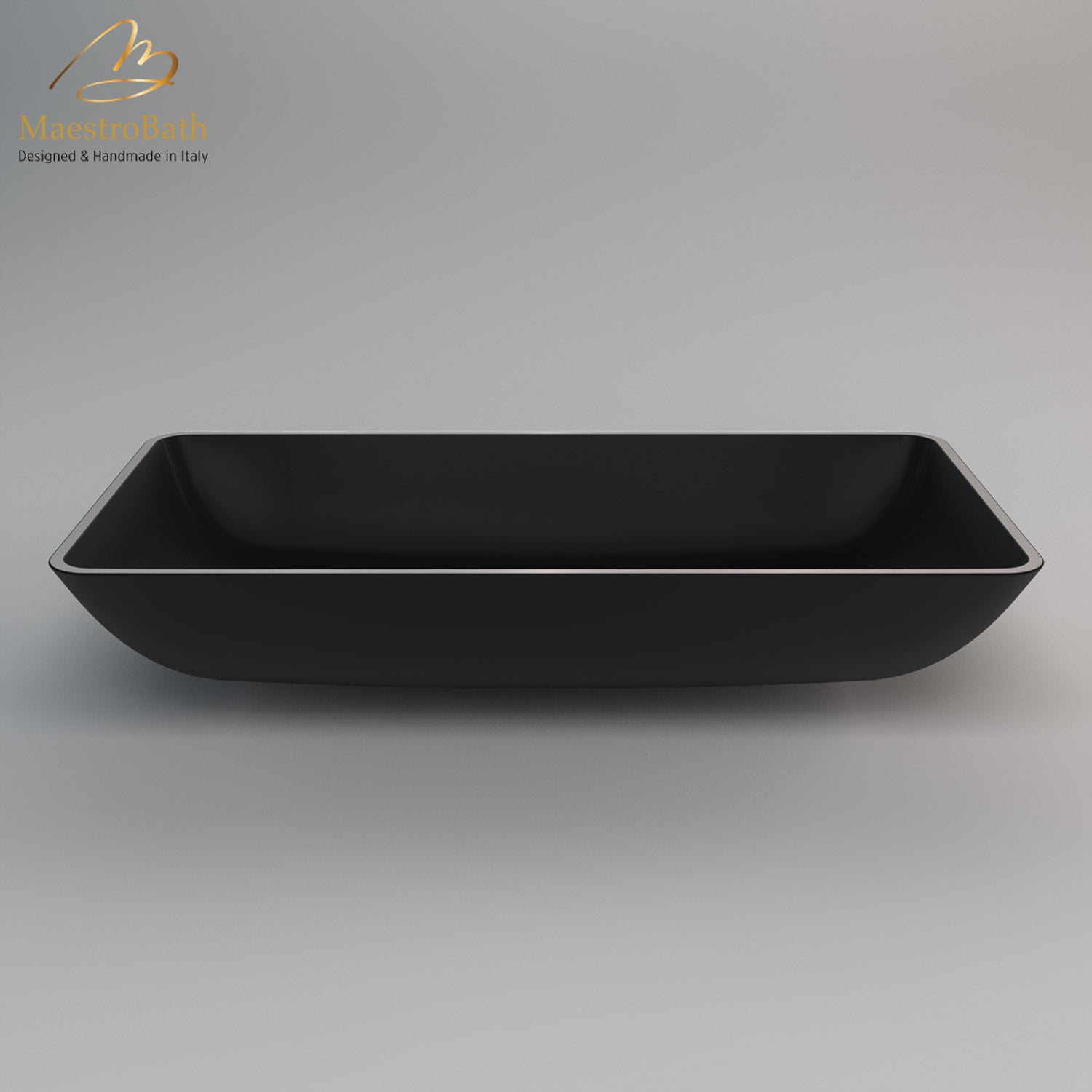 Alumix Nek Rectangular Vessel Sink #color_black