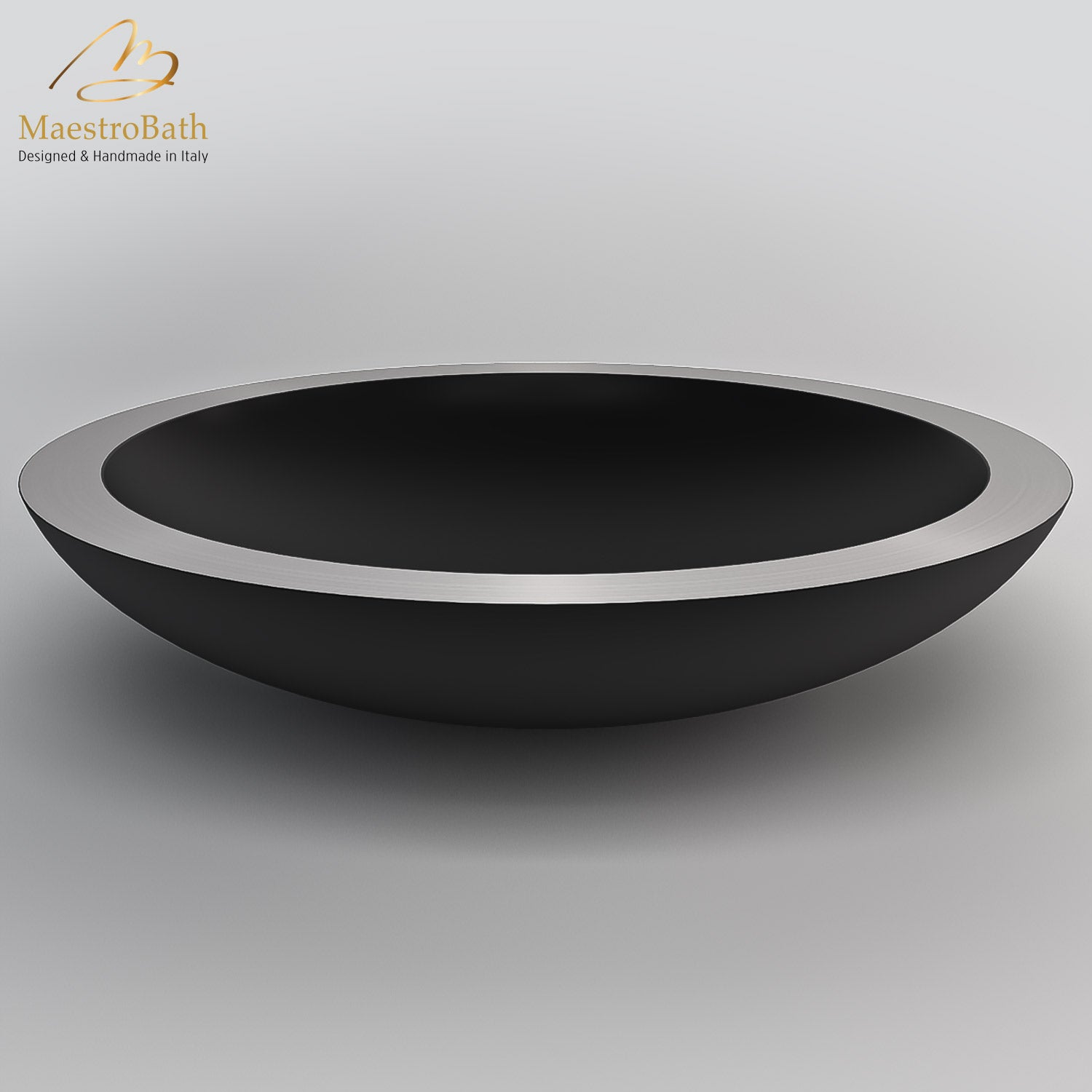 Alumix Round Vessel Sink #color_black