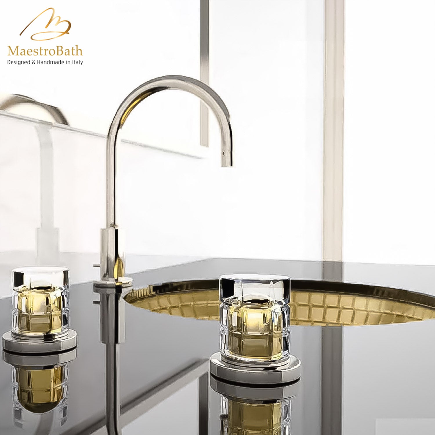 Mosaic Undermount Glass #color_gold