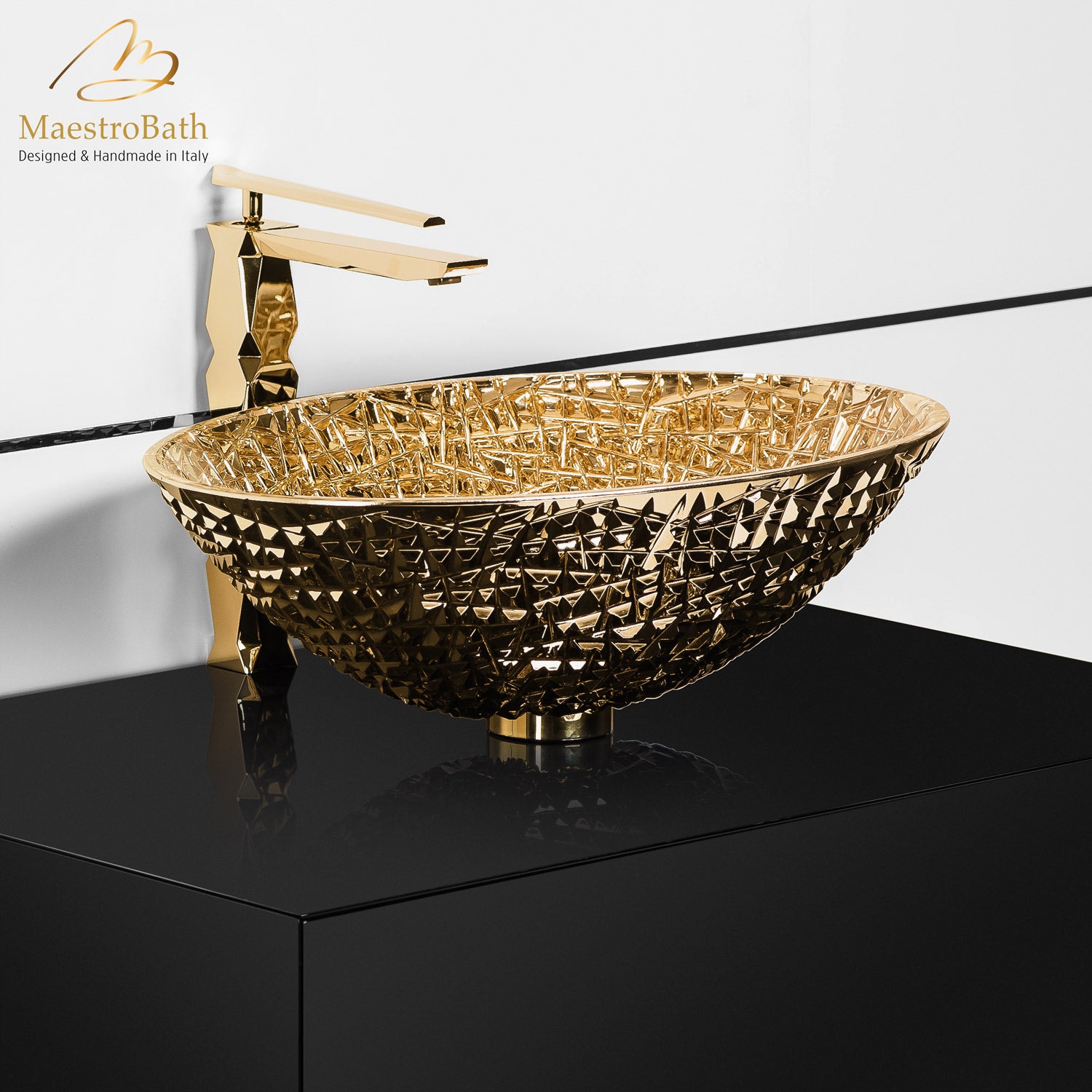 De Medici Ice Oval Gold 24Kt #color_gold