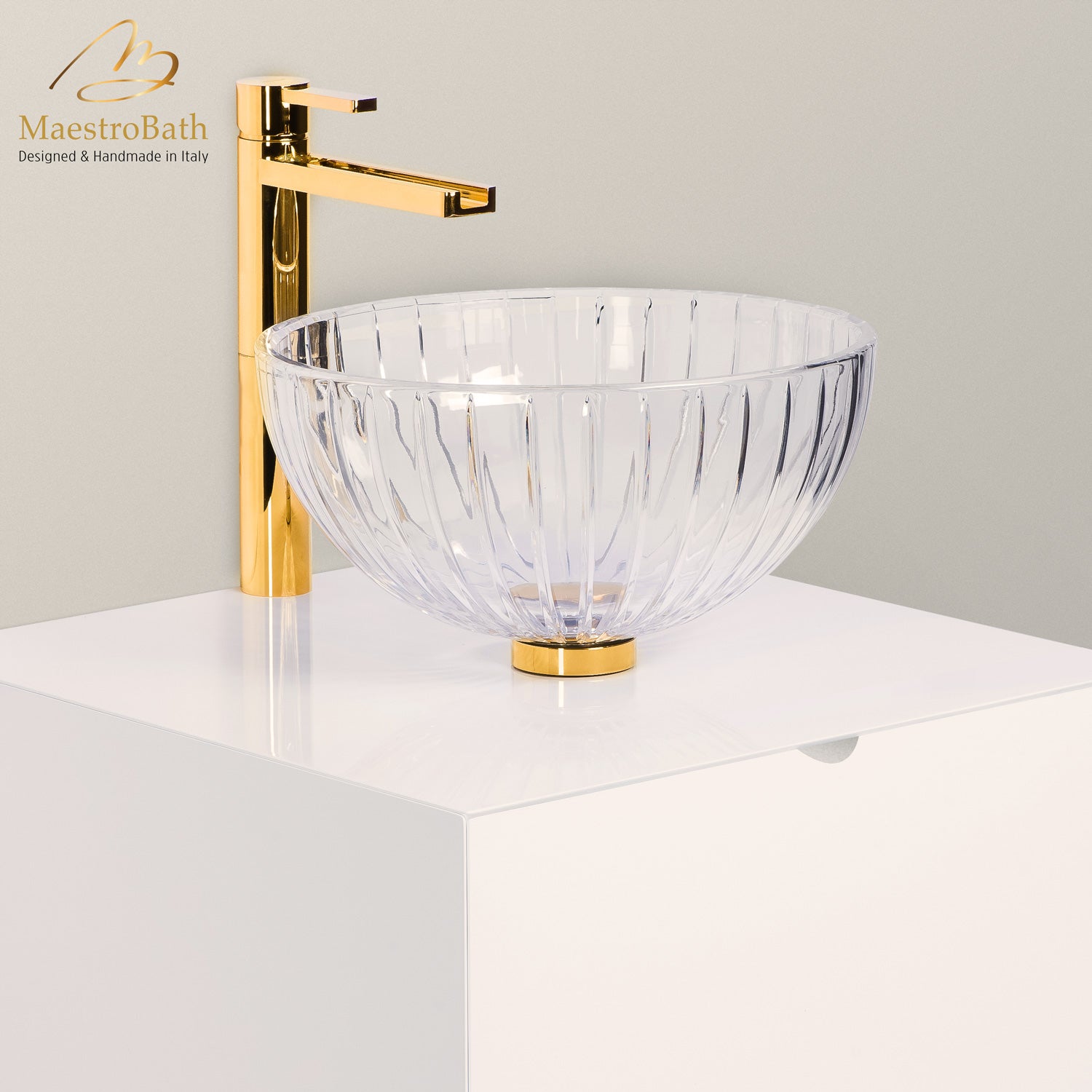 De Medici LED Crystal Vessel Sink