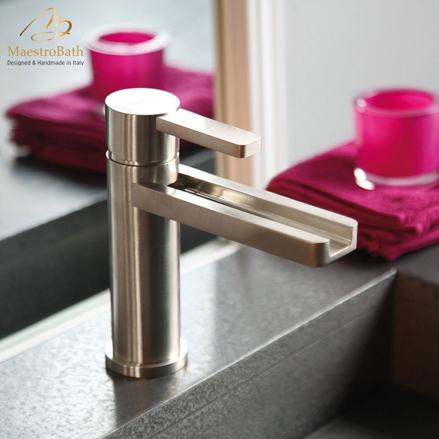 Aqua Brushed Nickel Luxury Bathroom Faucet #color_brushed nickel