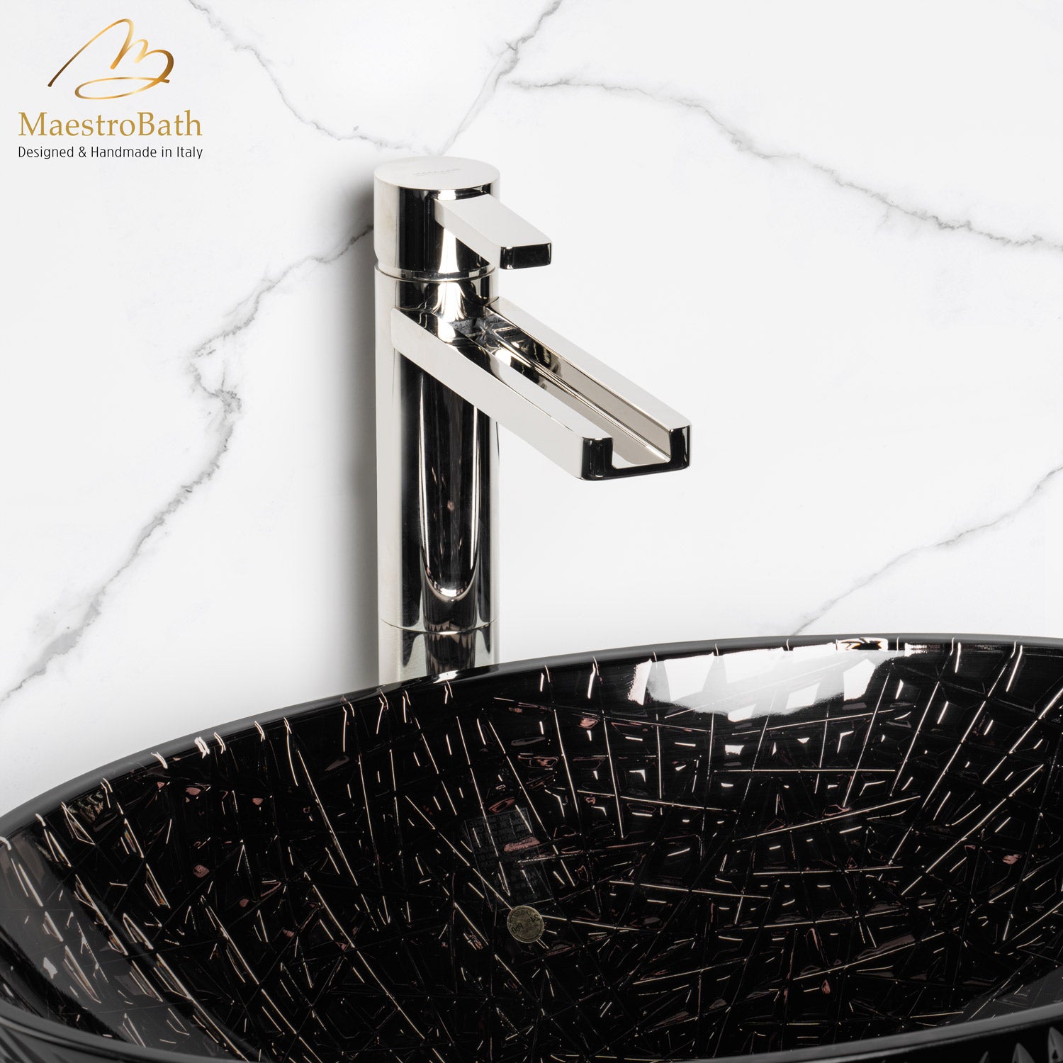 Aqua Polished Nickel Luxury Bathroom Faucet #color_polished nickel