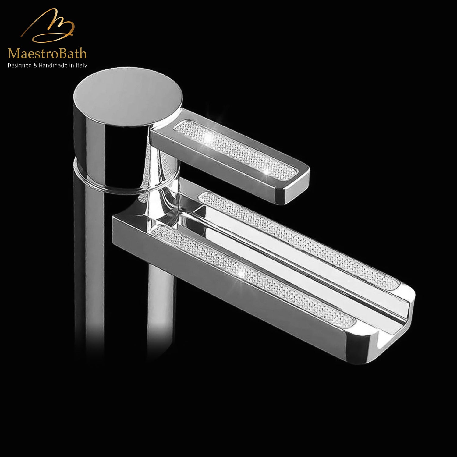 Swarovski Crystal Bathroom Faucet | Polished Chrome #color_polished chrome