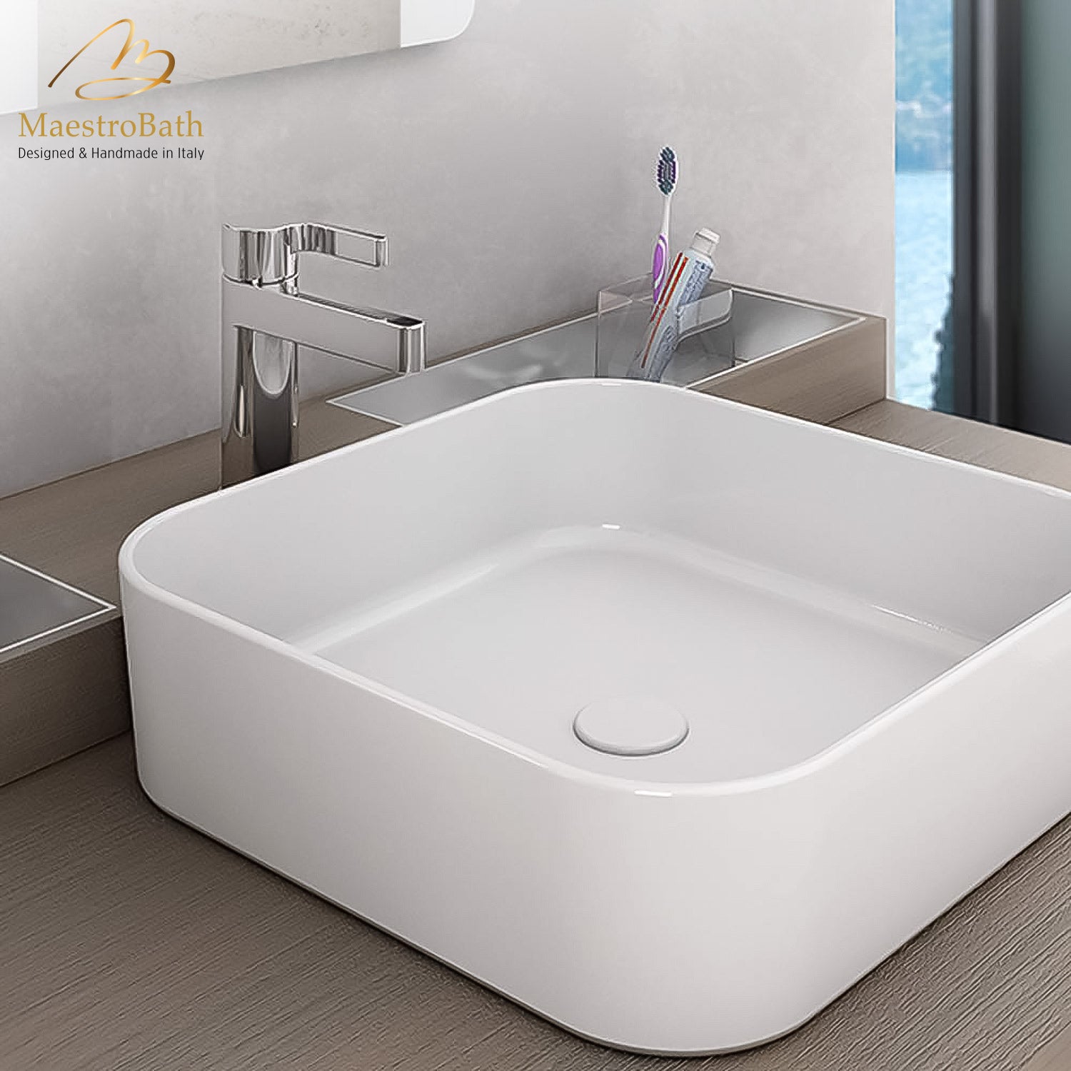 Luxury Italian Bathroom Sink Faucet #color_polished chrome