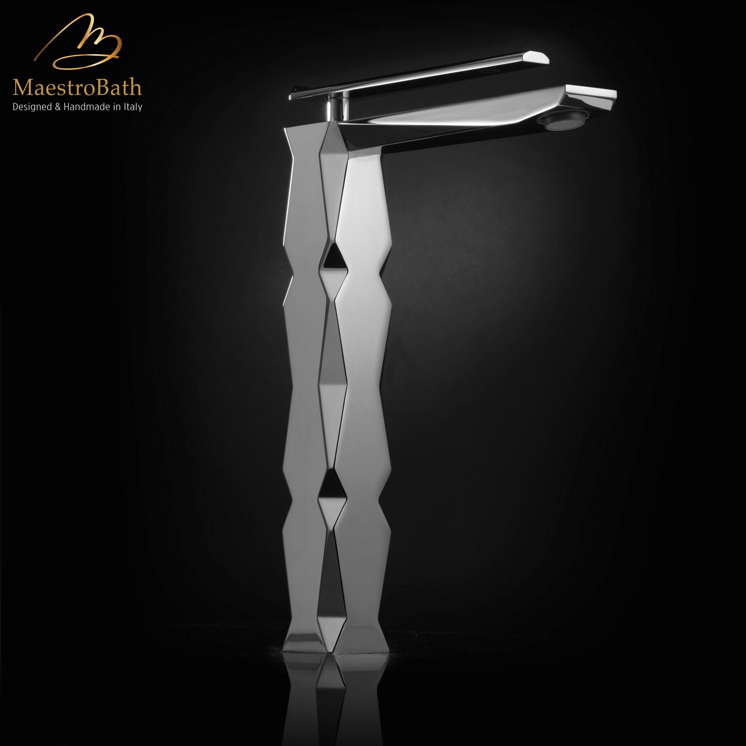 Ikon Polished Chrome Luxury Vessel Sink Faucet #color_polished chrome