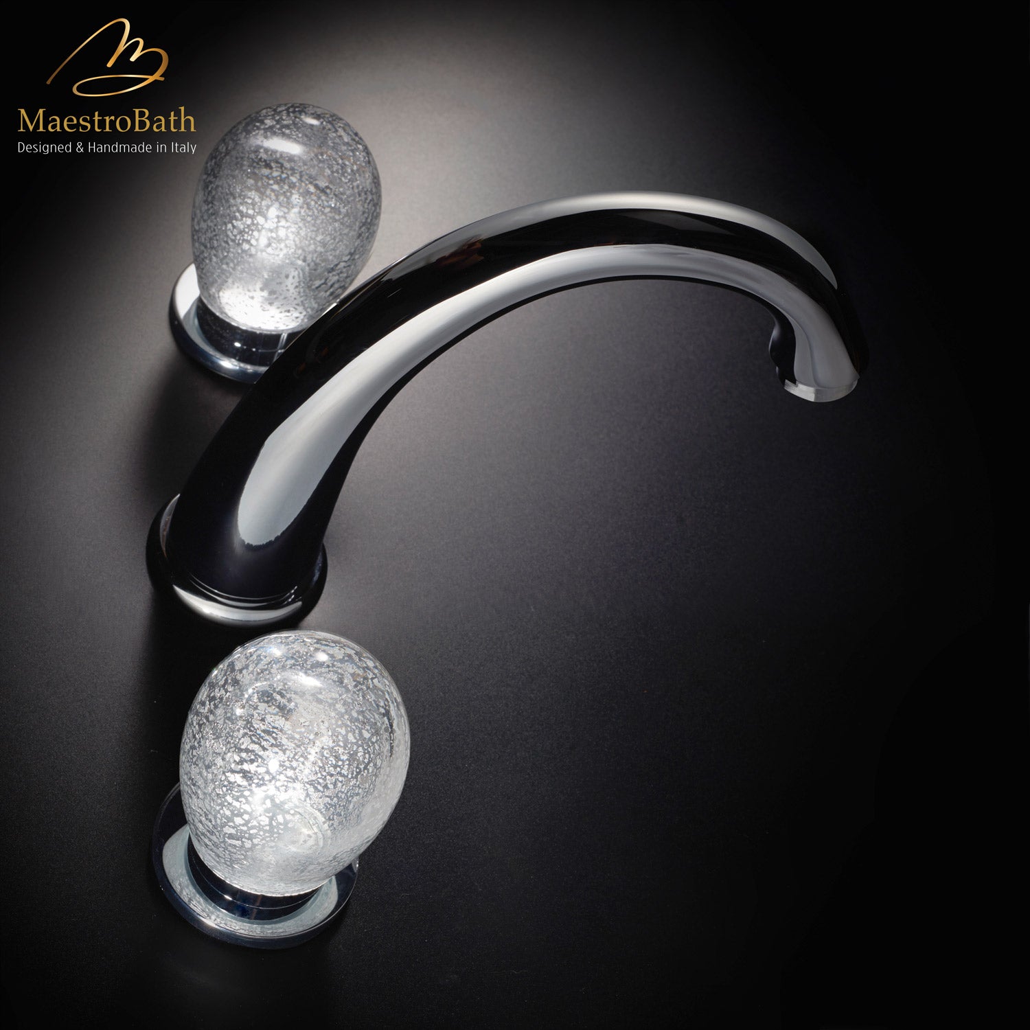 MURANO 3 Hole Luxury Bathroom Faucet #color_transparent