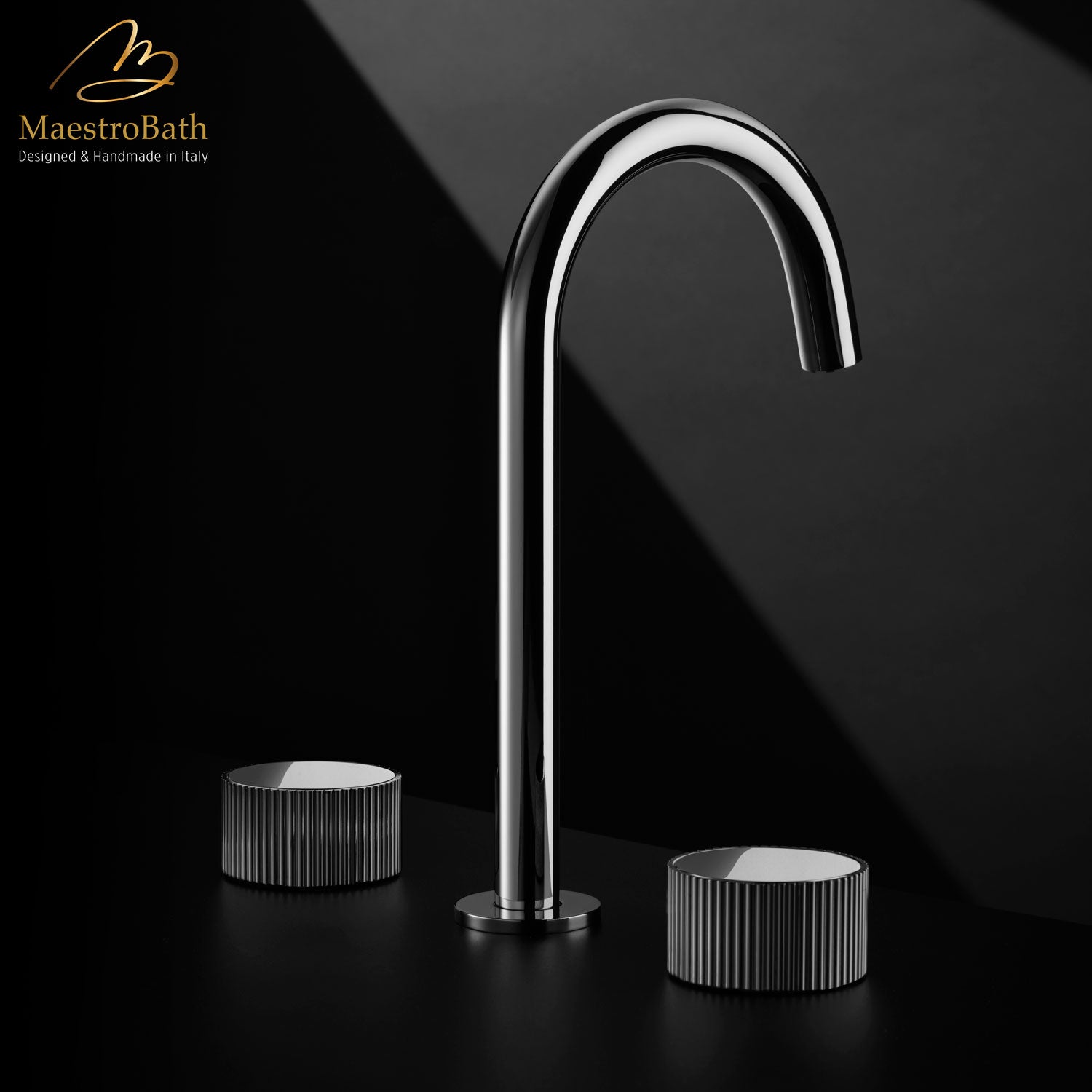 Preziosa Luxury 3-hole Bathroom Faucet #color_polished chrome
