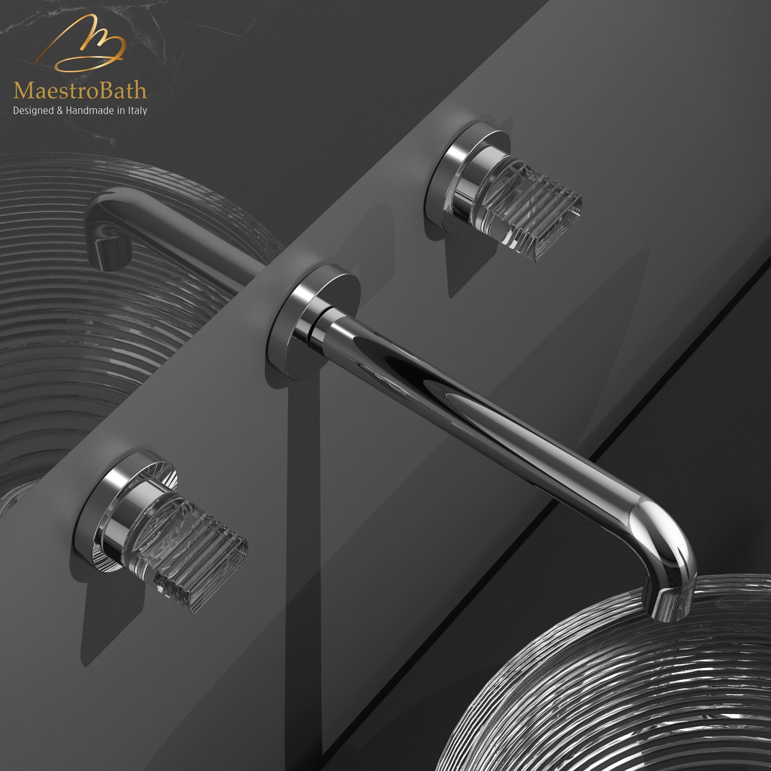 Tonalita Luxury Wall-mount Bathroom Faucet