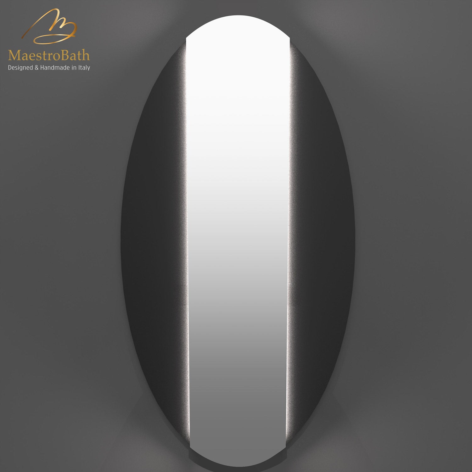 Ruffle Luxury LED Backlit Mirror | Black #color_black
