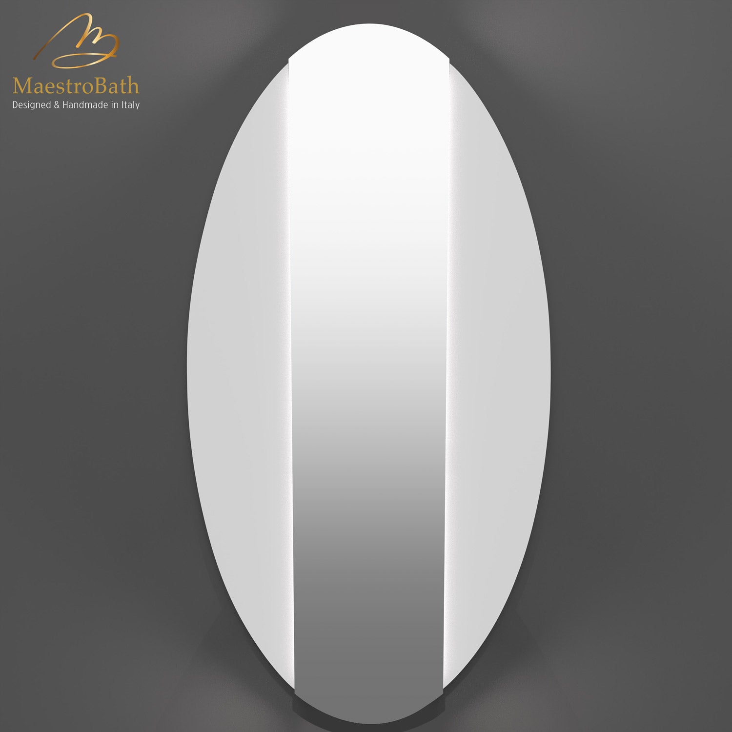 Ruffle Luxury LED Backlit Mirror | White #color_white